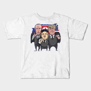 Putin Trump Kim Kids T-Shirt